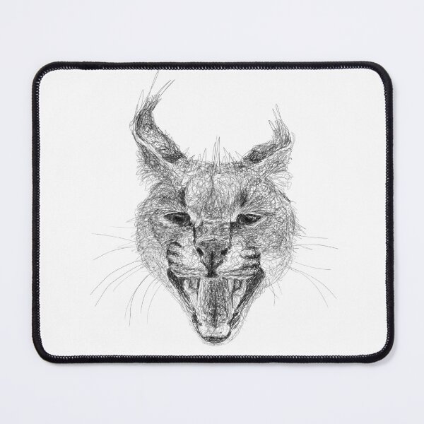 Item preview, Caracal Scribble Art designed and sold by CaroScribbles.