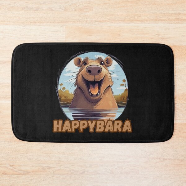 Item preview, Happybara, funny capybara art design designed and sold by OnionsFamily.