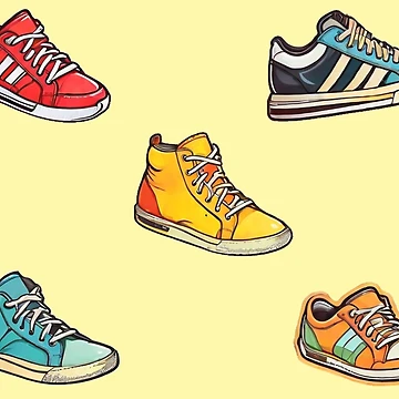 Artwork thumbnail, Colorful Sneakers by Rislam