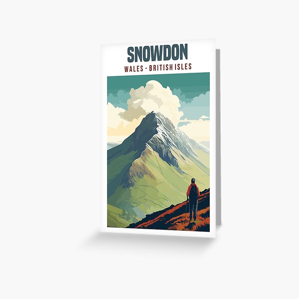 Item preview, Snowdon, Wales, British Travel poster designed and sold by Travel-Graphix.