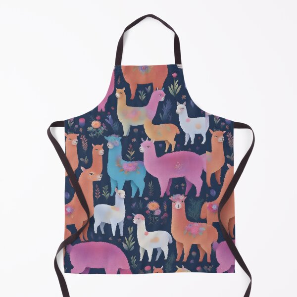 Item preview, colorful lamays in a clearing designed and sold by Animal-artworld.
