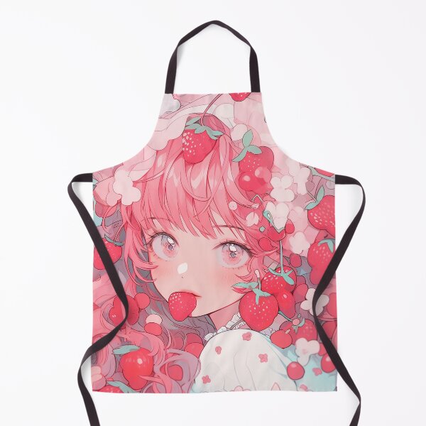 Item preview, Adorable Pink Sakura and Strawberry Anime Girl designed and sold by bubblegoth.