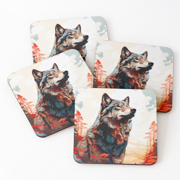 Item preview, Wolf animal art #wolf designed and sold by JBJart.