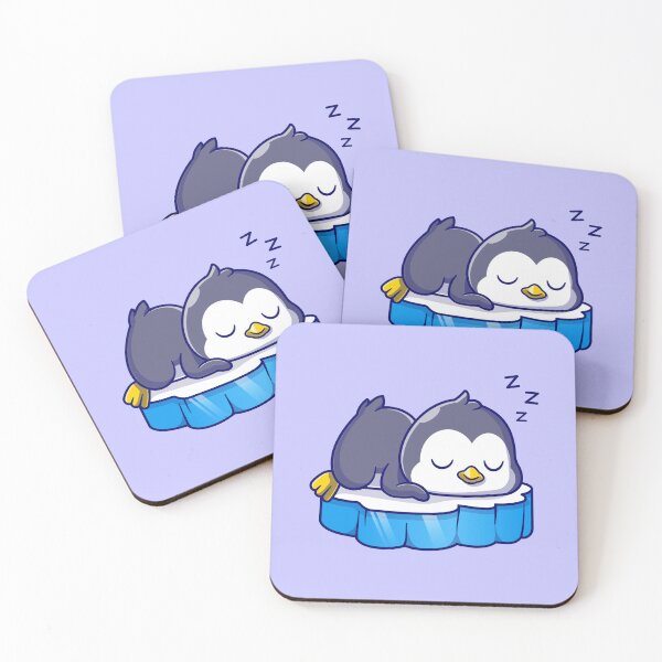 Item preview, Cute Penguin Sleeping on Ice - Cartoon Vector Icon designed and sold by hjian8219.
