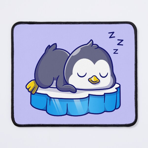 Item preview, Cute Penguin Sleeping on Ice - Cartoon Vector Icon designed and sold by hjian8219.