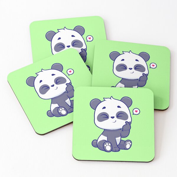 Item preview, Cute Panda with Korean Love Sign - Cartoon Vector Icon designed and sold by hjian8219.