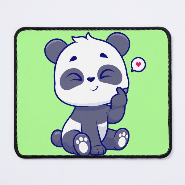 Item preview, Cute Panda with Korean Love Sign - Cartoon Vector Icon designed and sold by hjian8219.