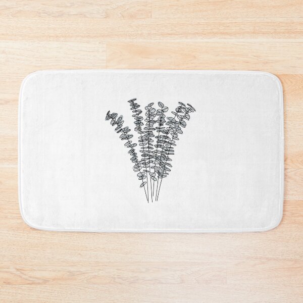 Item preview, Messy Watercolor Baby Blue Eucalyptus Leaves  designed and sold by makesbymiss.