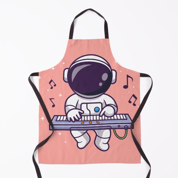 Item preview,  Cute Astronaut Playing Space Piano - Cartoon Vector Icon designed and sold by hjian8219.