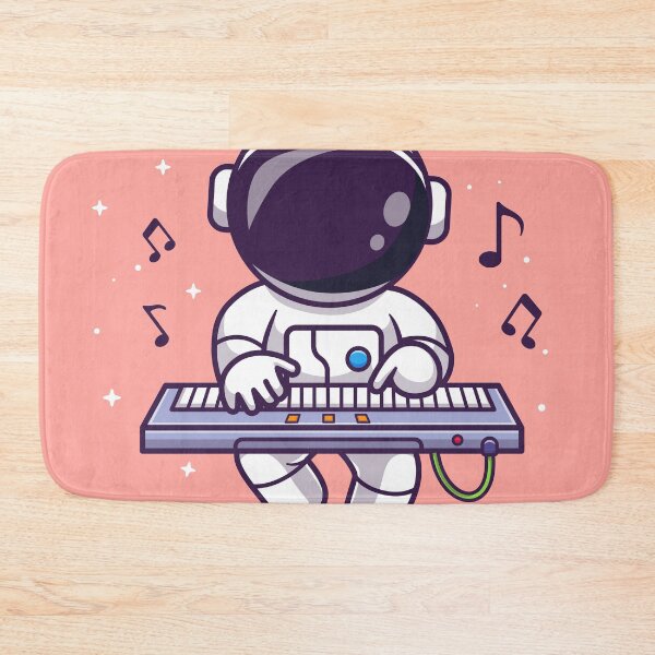 Item preview,  Cute Astronaut Playing Space Piano - Cartoon Vector Icon designed and sold by hjian8219.