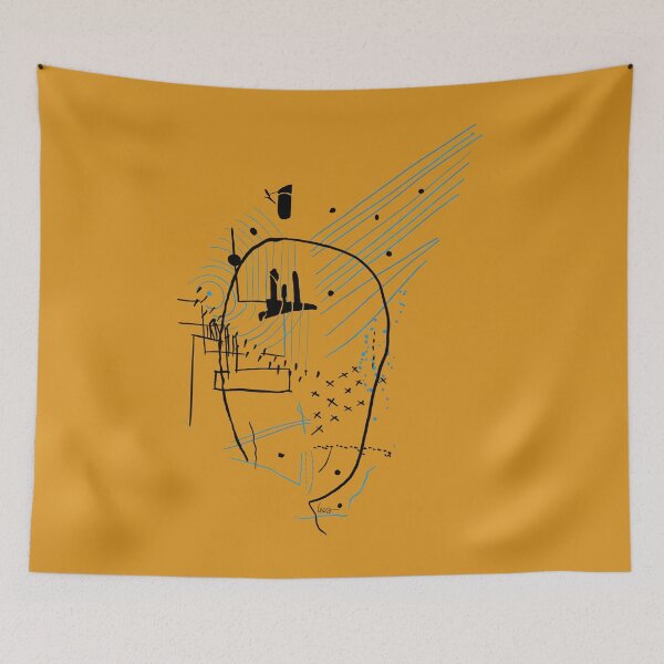 Item preview, Abstract radiation (yellow background) designed and sold by MentaLee.