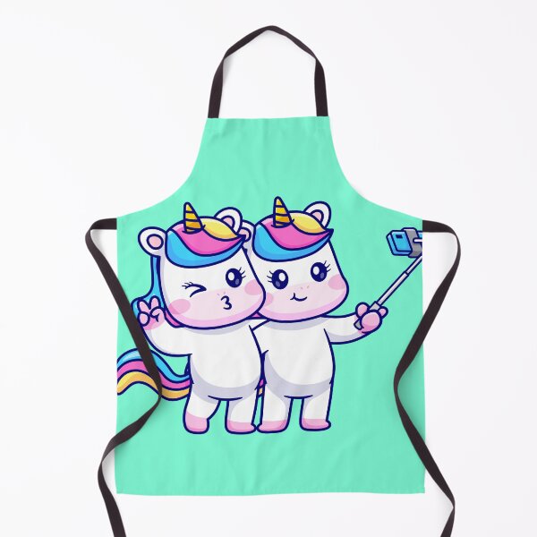 Item preview, Cute Unicorn Couple Taking Selfie - Cartoon Vector Icon designed and sold by hjian8219.