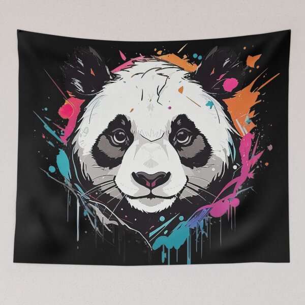 Item preview, Cute Colorful Panda in Graffiti Style designed and sold by MindSmith.