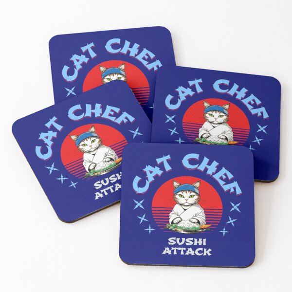 Item preview, Cat Chef  |  Sushi Attack  | Cat Sushi Chef designed and sold by Art-by-Geoff.