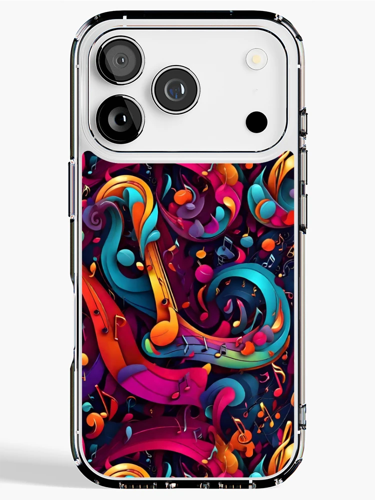 Thumbnail 1 of 5, iPhone Case, Abstract Musical Notes Pattern designed and sold by Patternliss.