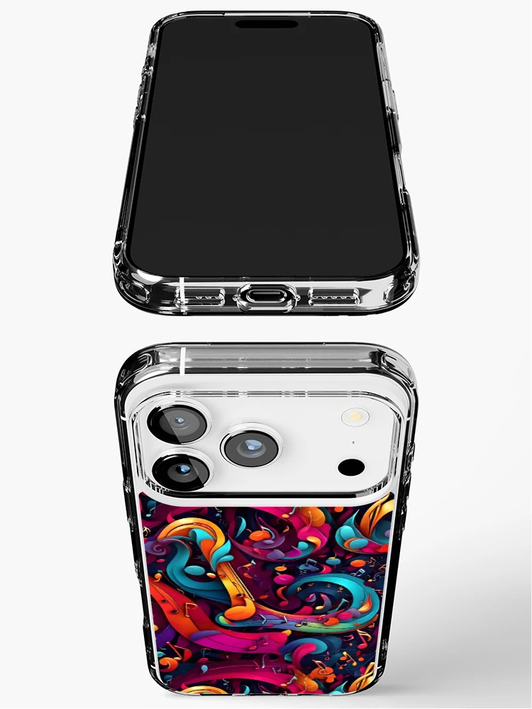 Thumbnail 3 of 5, iPhone Case, Abstract Musical Notes Pattern designed and sold by Patternliss.