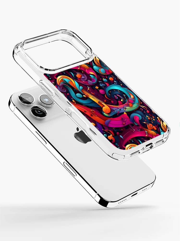 Thumbnail 2 of 5, iPhone Case, Abstract Musical Notes Pattern designed and sold by Patternliss.