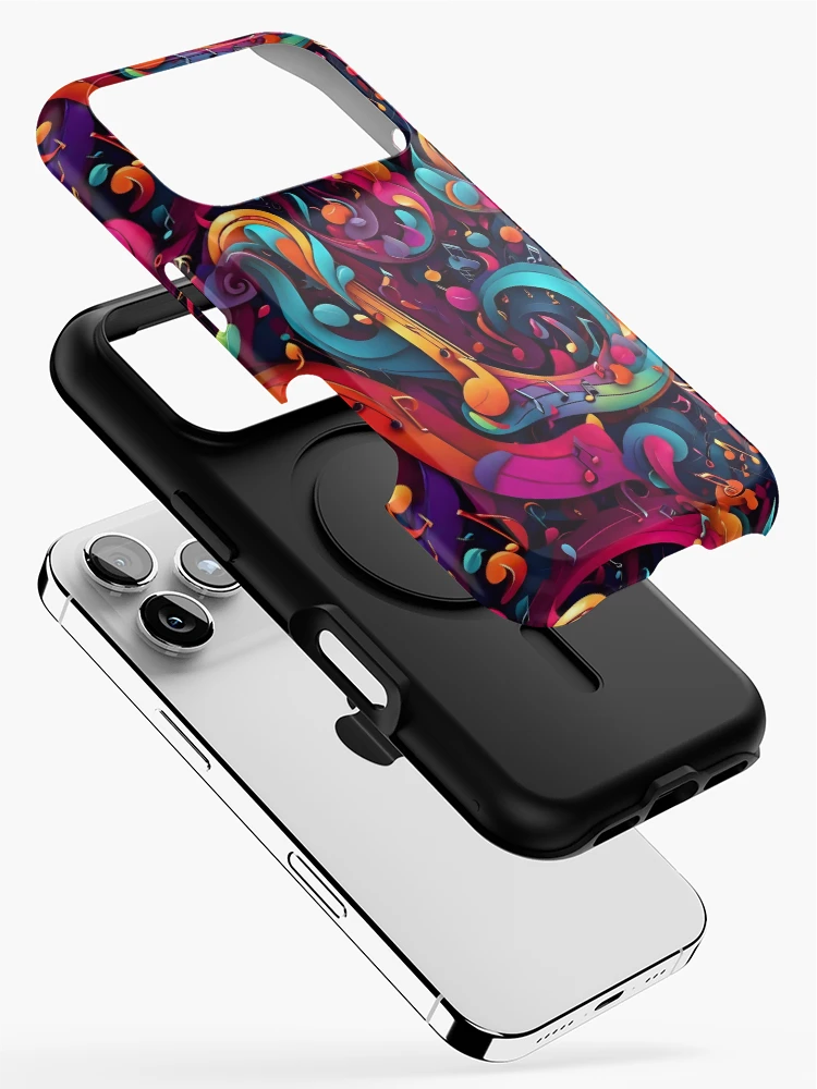 Thumbnail 2 of 4, iPhone Case, Abstract Musical Notes Pattern designed and sold by Patternliss.