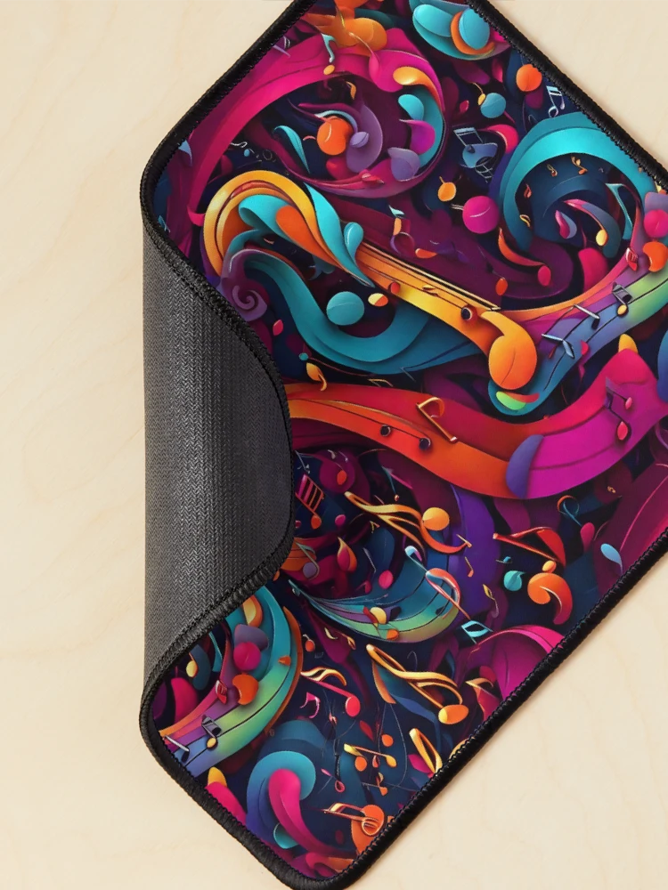 Thumbnail 2 of 5, Mouse Pad, Abstract Musical Notes Pattern designed and sold by Patternliss.