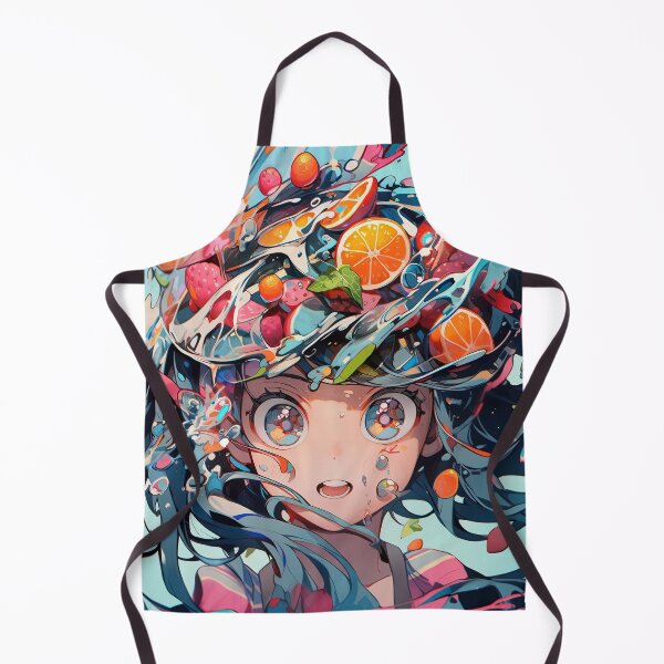 Item preview, Adorable Surreal Fruit Juice Splash Anime Girl designed and sold by bubblegoth.
