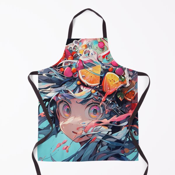 Item preview, Adorable Surreal Fruit Cap Anime Girl designed and sold by bubblegoth.