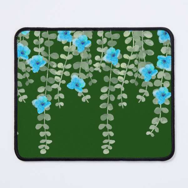 Item preview, Flowering Vines in Blue - Gifts of all sorts! designed and sold by HolidaysBlaze Designs For You.