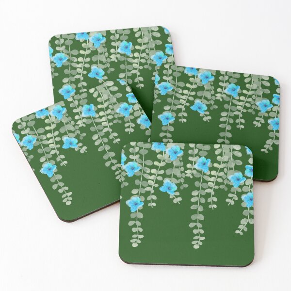 Item preview, Flowering Vines in Blue - Gifts of all sorts! designed and sold by HolidaysBlaze Designs For You.