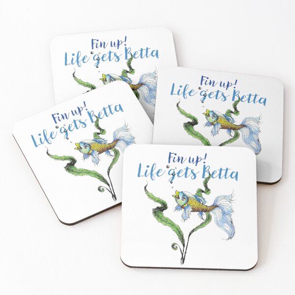 Item preview, Fin up! Life gets Betta designed and sold by Jessicas-Corner.