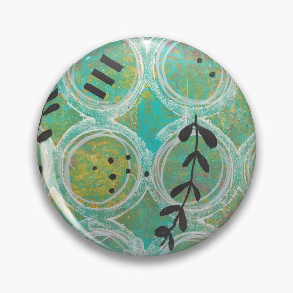 Item preview, Green Circles with Leaves designed and sold by clothpaperpixel.