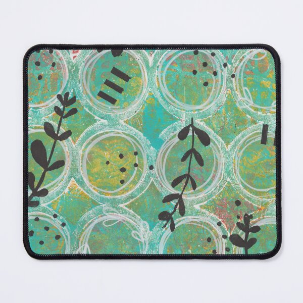 Item preview, Green Circles with Leaves designed and sold by clothpaperpixel.