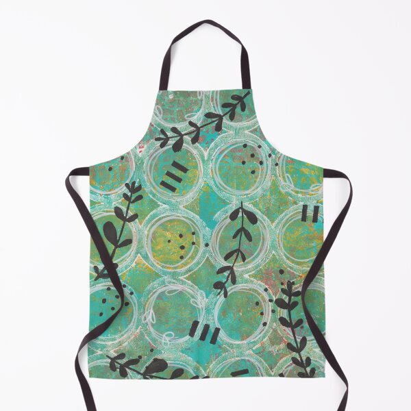 Item preview, Green Circles with Leaves designed and sold by clothpaperpixel.