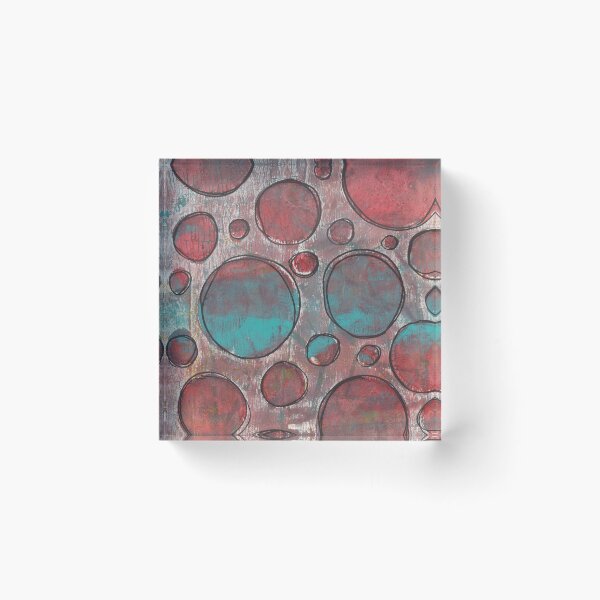 Item preview, Red + Turquoise Circles designed and sold by clothpaperpixel.