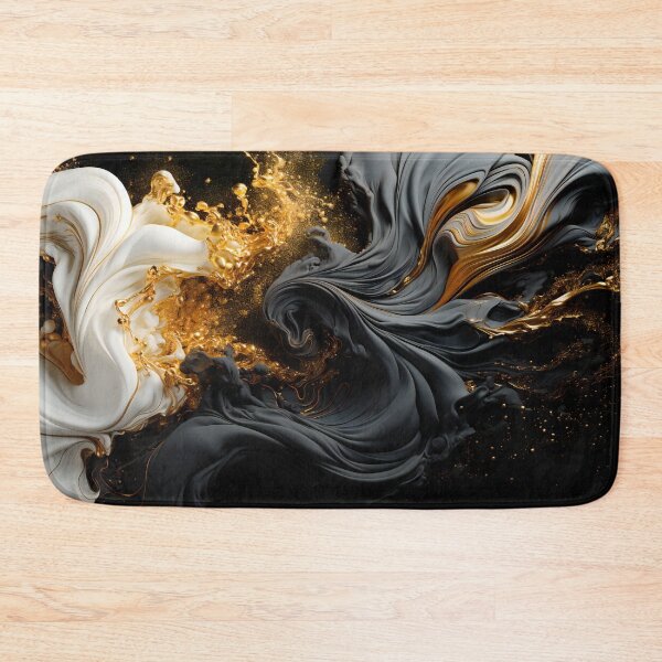 Item preview, White, Gold & Black | Abstract Glamor | Cosmic Contrast designed and sold by CristalineDart.