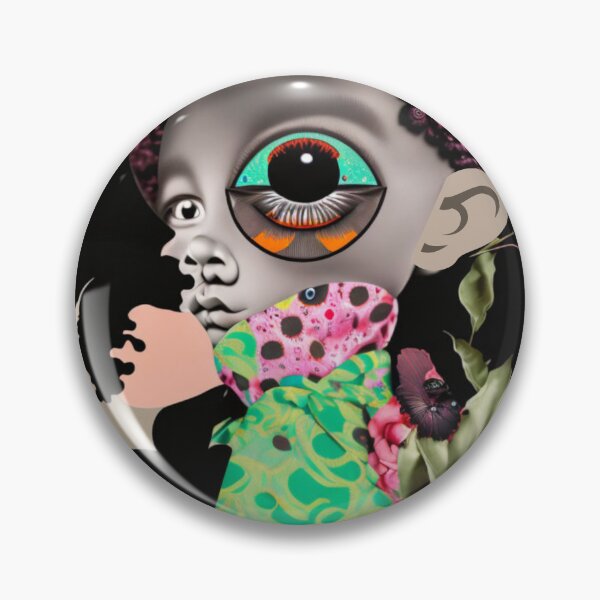 Item preview,  Surreal Collage Doll Face - Dark Acadamia Artwork  designed and sold by KrisantoArts.