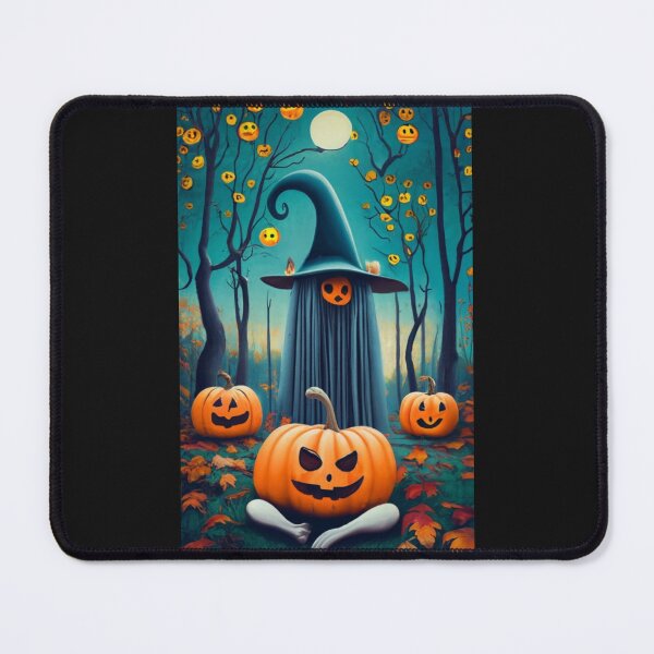Item preview, Funny Pumpkins with a scary ghost in woods designed and sold by Studio-DesignWw.