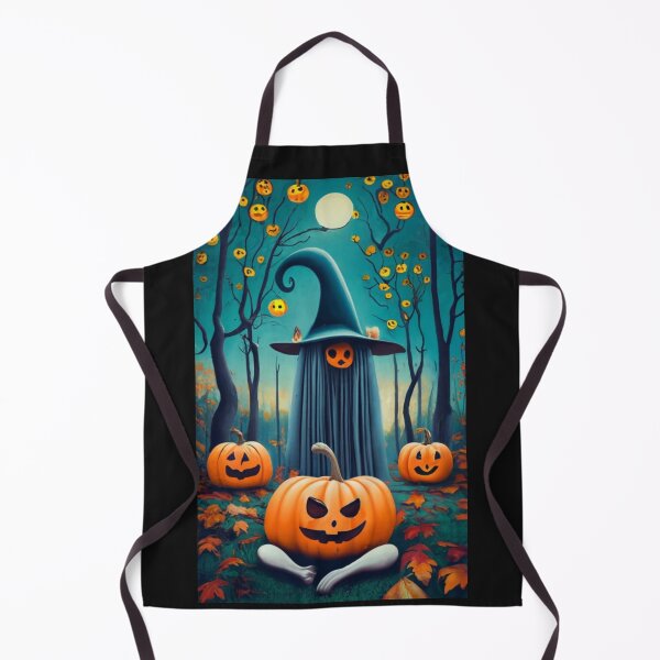 Item preview, Funny Pumpkins with a scary ghost in woods designed and sold by Studio-DesignWw.