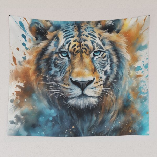 Artikelvorschau, Tiger: Wilde Eleganz: Die Schönheit des Tigers in der digitalen Kunst erkunden entworfen und verkauft von Artedig.