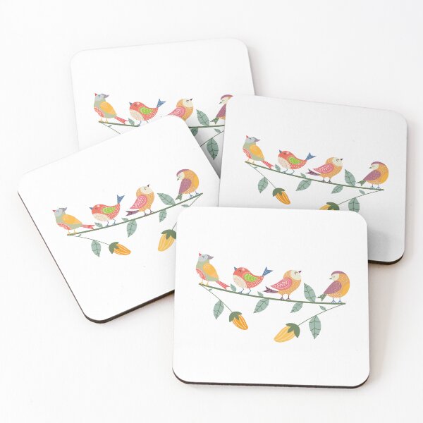 Item preview, Scandinavian style birds on a tree branch designed and sold by vicempe.