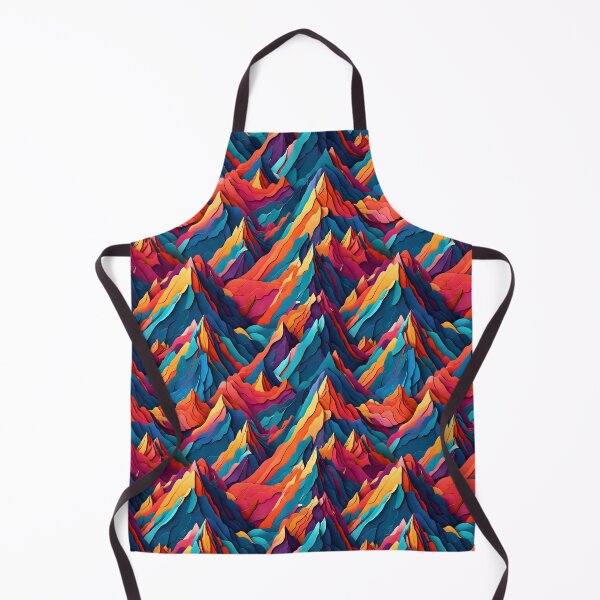 Item preview, Retro Mountains Pattern designed and sold by Patternliss.
