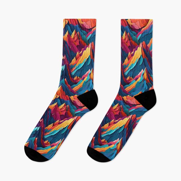 Item preview, Retro Mountains Pattern designed and sold by Patternliss.
