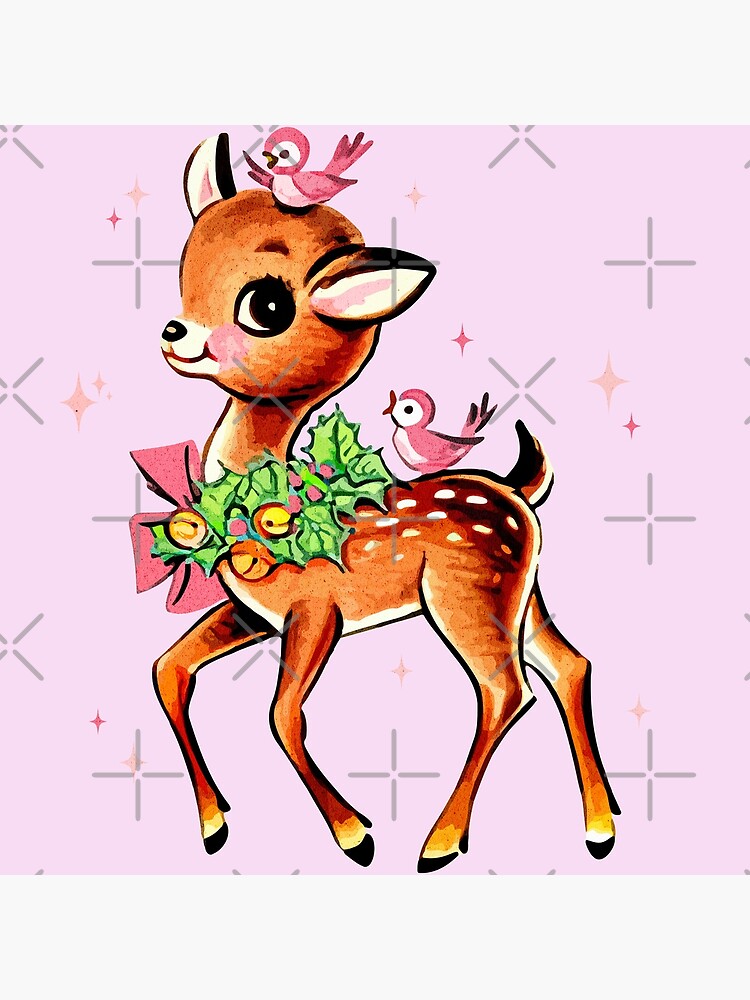 Hand Drawing Style Of Christmas Deer With Text Banner Stock Illustration -  Download Image Now - iStock