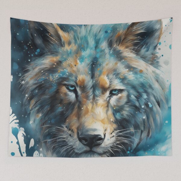 Item preview, The Elegant Strength of the Wolf in Digital Art designed and sold by Artedig.