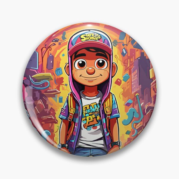 Retro Badge Subway Surfers Jake - Subway Surfers - Pin