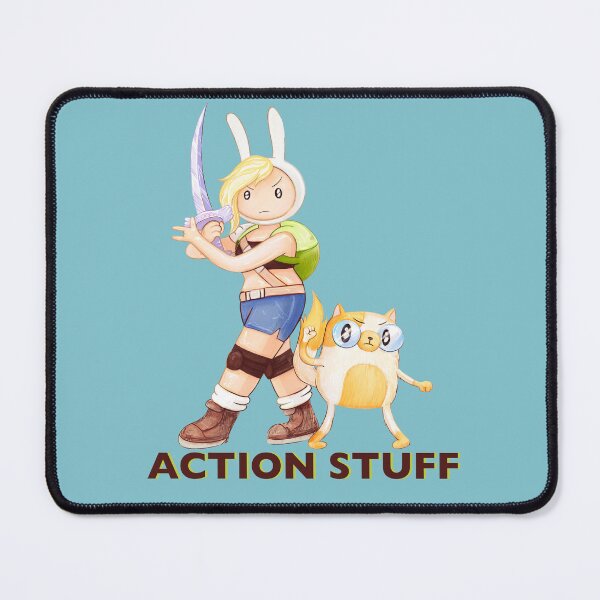 Item preview, Action Stuff! Fionna and Cake / Adventure Time fan art designed and sold by Lavinia Knight.