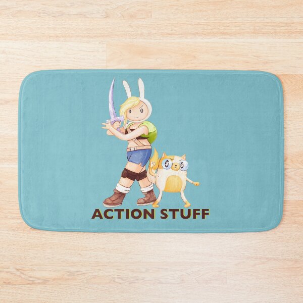 Item preview, Action Stuff! Fionna and Cake / Adventure Time fan art designed and sold by Lavinia Knight.