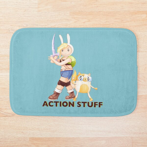 Item preview, Action Stuff! Fionna and Cake / Adventure Time fan art designed and sold by Lavinia Knight.