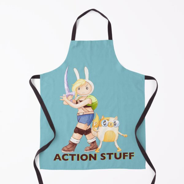 Action Stuff! Fionna and Cake / Adventure Time fan art Apron