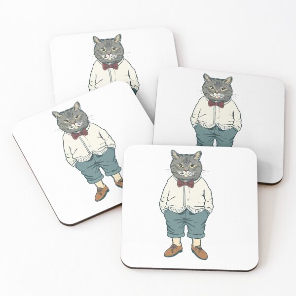 Item preview, Dapper Kitty: Cat in Cardigan and Loafers designed and sold by Colorful Dreams.