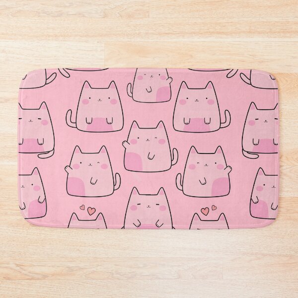 Item preview, pink kitty pattern designed and sold by yaZzaboy.