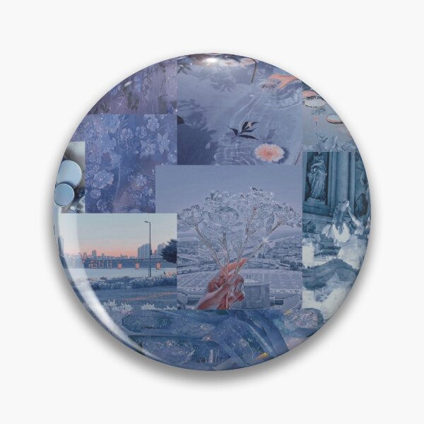 Item preview, cerulean collage wallpaper designed and sold by hales3204.